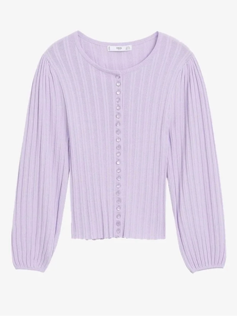 Mango Pastel Lilac Cardigan